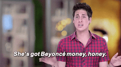 Man In Plaid Shirt Talking About Beyonce Money And Honey GIF