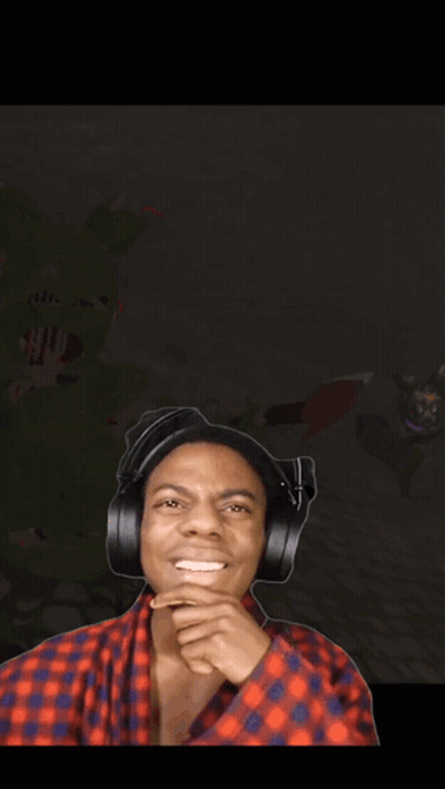 Man In Plaid Shirt Wearing Headphones Making Funny Face GIF