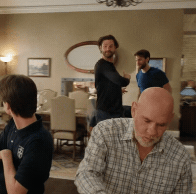 Man In Plaid Shirt With Eagle GIF