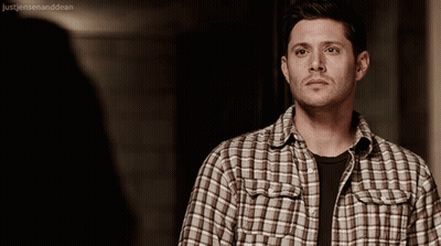 Man In Plaid Shirt With Justjensenanddean GIF
