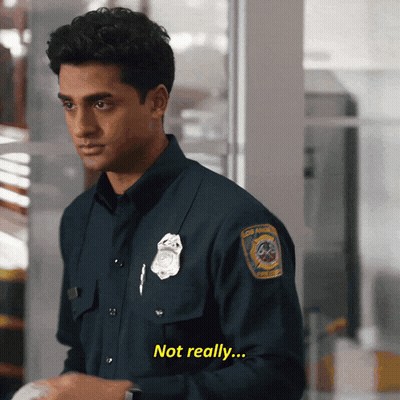 Man In Police Uniform Saying Not Really GIF