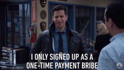 Man In Police Uniform Says I Only Signed Up As A One-Time Payment Bride GIF