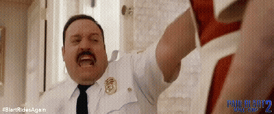 Man In Police Uniform With Arms Outstretched GIF