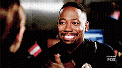 Man In Police Uniform With Fox Logo GIF