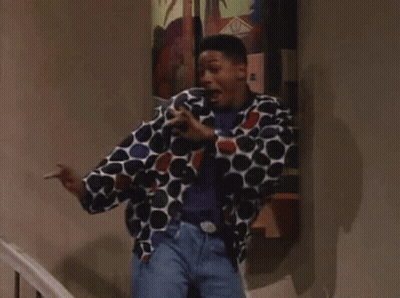 Man In Polka Dot Jacket On Stairs GIF