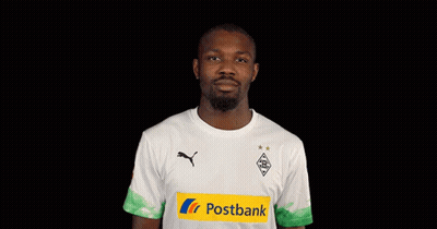 Man In Postbank Jersey Giving Thumbs Down GIF