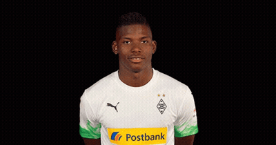 Man In Postbank Shirt Pointing To Chest GIF