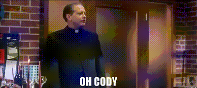 Man In Priest Robe Saying Oh Cody GIF