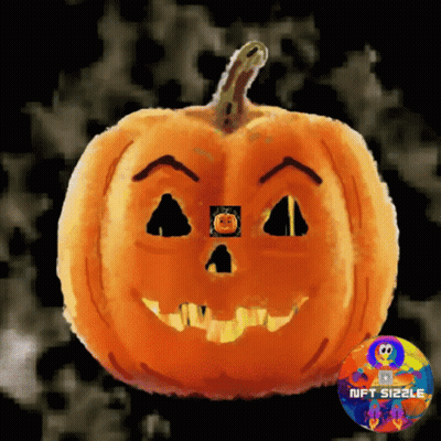 Man In Pumpkin Mask Dancing In Front Of Cemetery Saying It's Time To Go To Sleep GIF