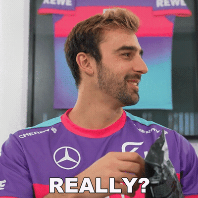 Man In Purple And Pink Shirt Saying Really GIF