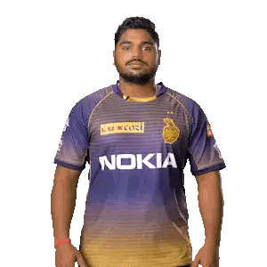 Man In Purple And Yellow Nokia Jersey Sticker