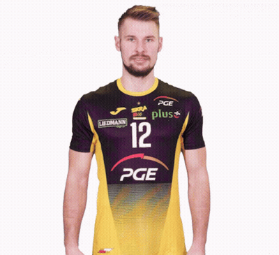 Man In Purple And Yellow PGE Plus Jersey GIF