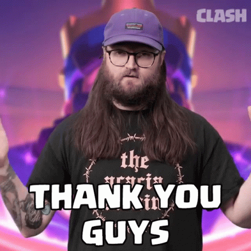 Man in Purple Hat Saying Thank You