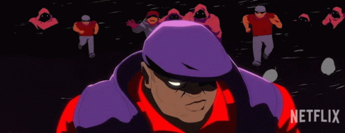 Man In Purple Hat With Netflix GIF