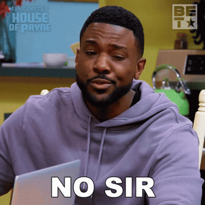 Man In Purple Hoodie Saying No Sir GIF