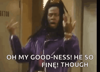 Man In Purple Jacket Saying Oh My Goodness GIF