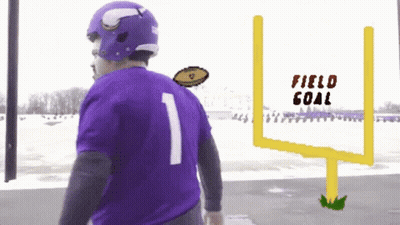 Man In Purple Jersey Number 1 GIF