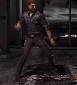 Man in Purple Shirt Dancing