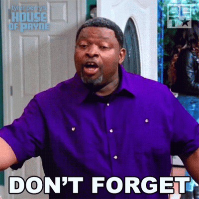 Man In Purple Shirt Don't Forget GIF