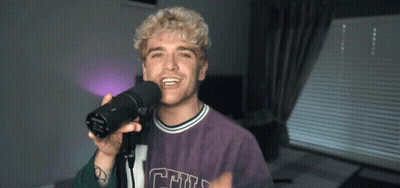 Man In Purple Shirt Saying Chill GIF