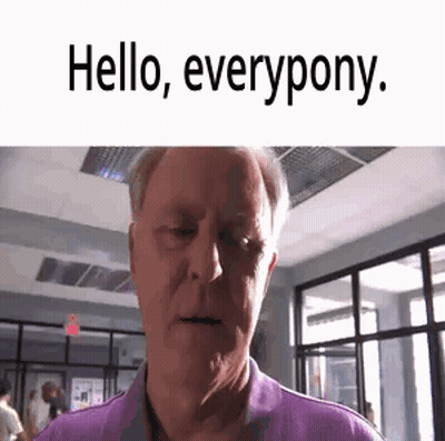 Man In Purple Shirt Saying Hello Everyone GIF