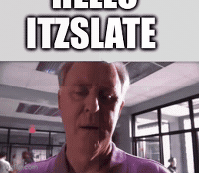 Man In Purple Shirt Saying Hello Itzslate GIF