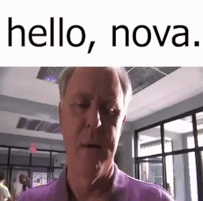 Man In Purple Shirt Saying Hello, Nova GIF