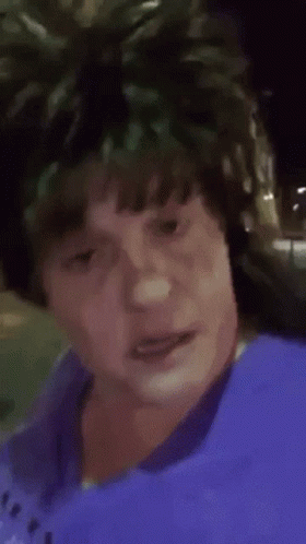 Man In Purple Shirt Saying Mcccuse Me Bitch GIF