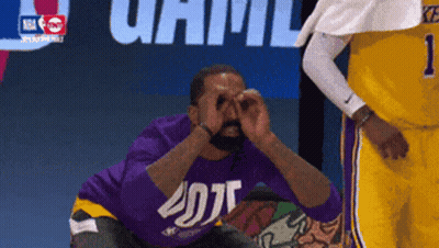 Man In Purple Shirt Saying NBA GIF