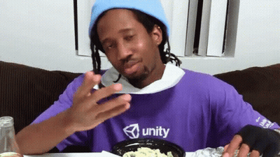 Man In Purple Shirt Saying Unity GIF
