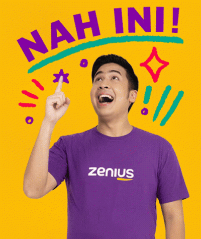 Man In Purple Shirt Saying Zenius GIF