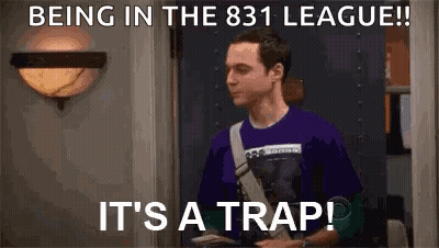 Man In Purple Shirt Standing In Doorway Holding Purse GIF