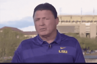 Man In Purple Shirt With LSU GIF