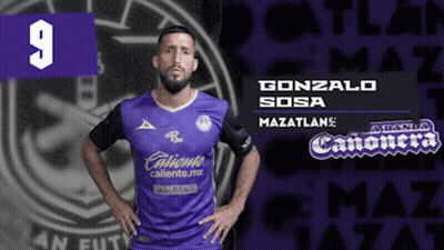 Man In Purple Shirt With Number 9 GIF