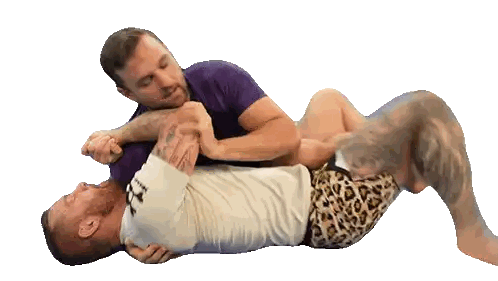 Man In Purple Shirt Wrestling Sticker