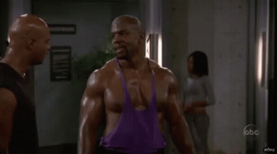 Man In Purple Tank Top Saying Indeed GIF
