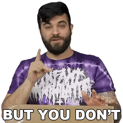 Man In Purple Tie Dye Shirt Says But You Don T Sticker