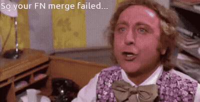 Man In Purple Vest And Bow Tie Saying So Your FN Merge Failed GIF