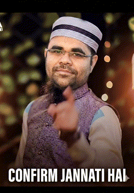 Man In Purple Vest And White Hat Thumbs Up Confirm Jannati Hai GIF