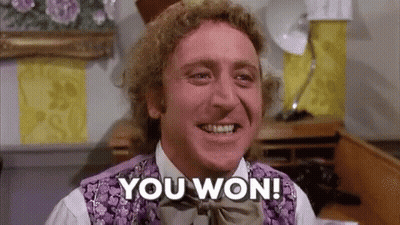 Man In Purple Vest Bow Tie You Won GIF