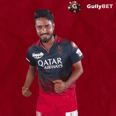 Man In Qatar Airways Shirt Smiling GIF