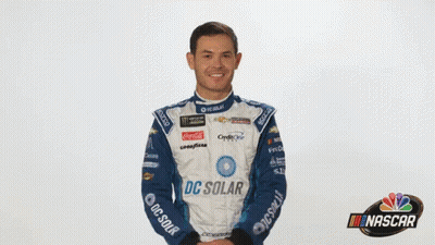 Man In Racing Suit Says What GIF