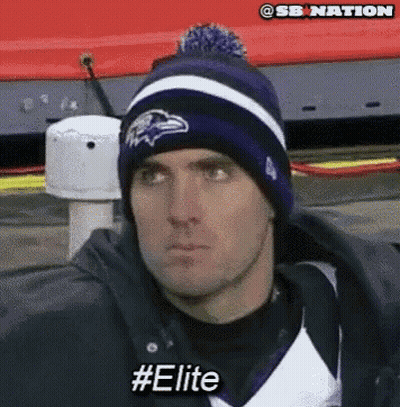 Man In Ravens Hat Saying Elite GIF