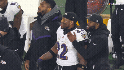 Man In Ravens Jersey Number 12 GIF