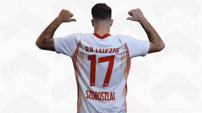 Man In RB Leipzig 17 Jersey GIF
