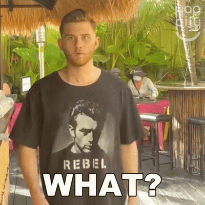 Man In Rebel What T-Shirt At Bar GIF