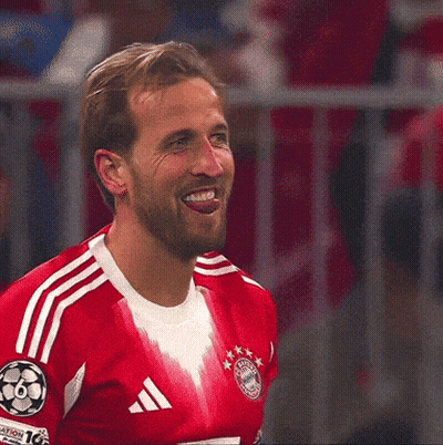 Man In Red Adidas Jersey Sticking Out Tongue GIF