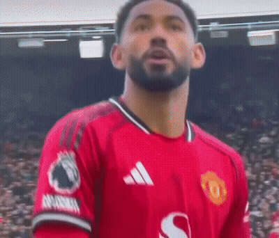 Man In Red Adidas Jersey With S GIF