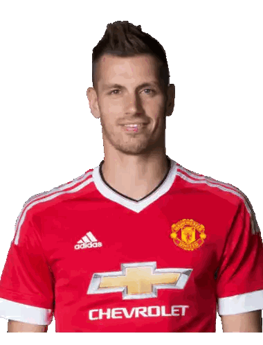 Man In Red Adidas Shirt Chevrolet Sticker