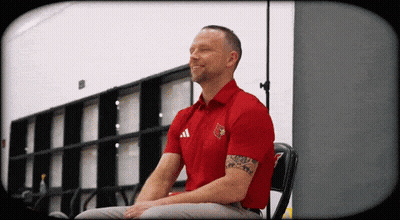 Man In Red Adidas Shirt GIF